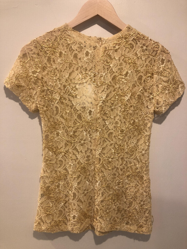 Gold Lace Top
